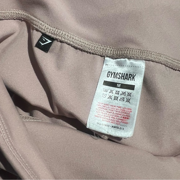 Gymshark  Pants Side Pockets Mauve Tan Size Medium - Picture 7 of 9